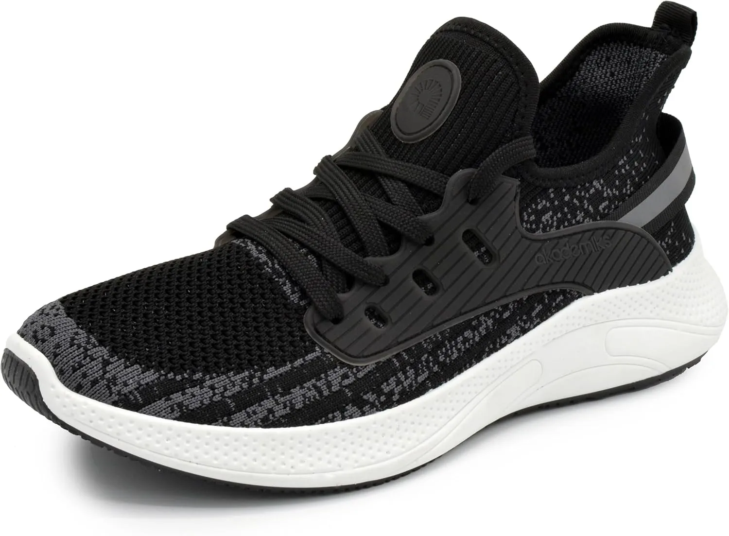 AKADEMIKS Men's Fit Knit Jogger Sneakers, Breathable Running Shoes for Athletic and Casual Wear