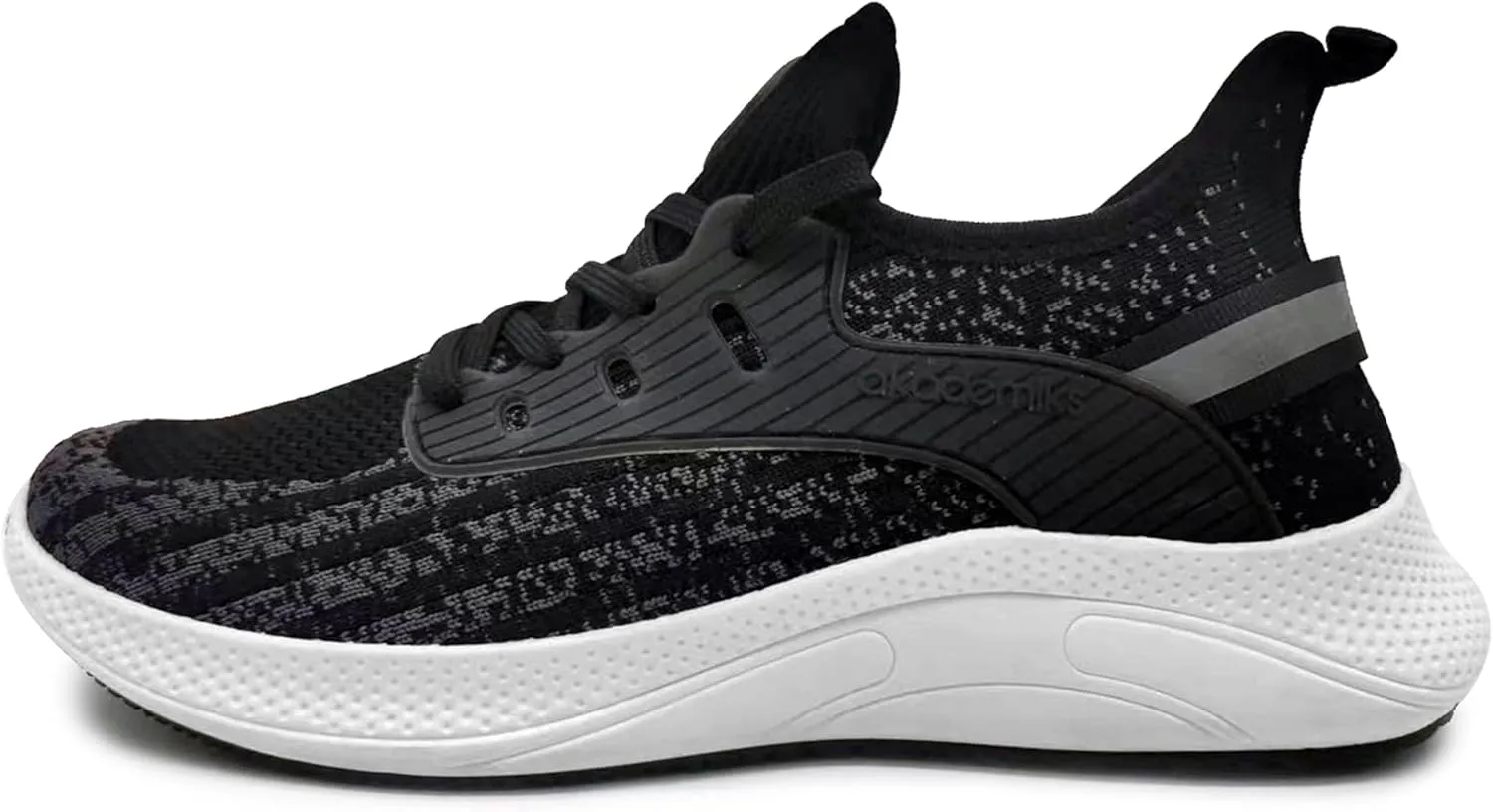 AKADEMIKS Men's Fit Knit Jogger Sneakers, Breathable Running Shoes for Athletic and Casual Wear