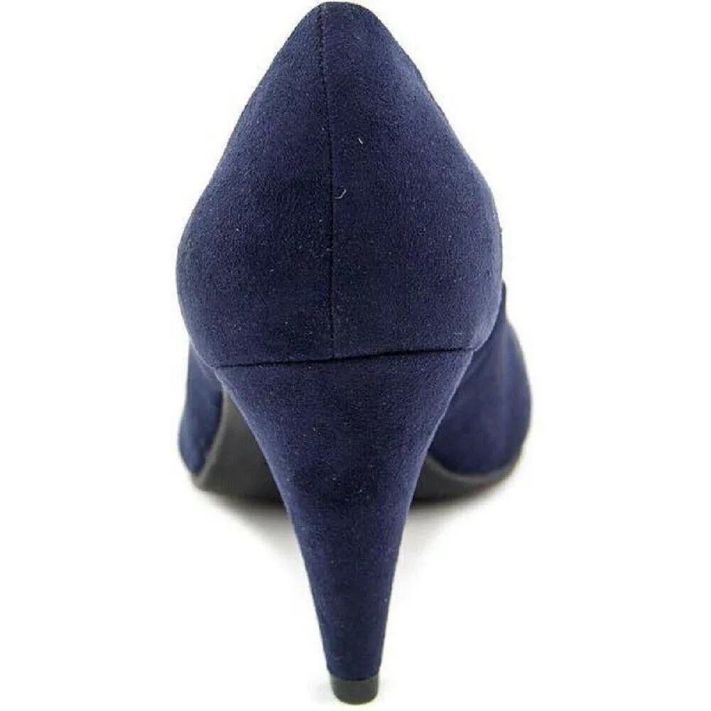American Rag Womens Felix Fabric Round Toe Classic Pumps 3" Heel Shoe 7.5 M Blue