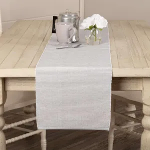 Ashton Grey Ribbed Runner 13x90 VHC Brands