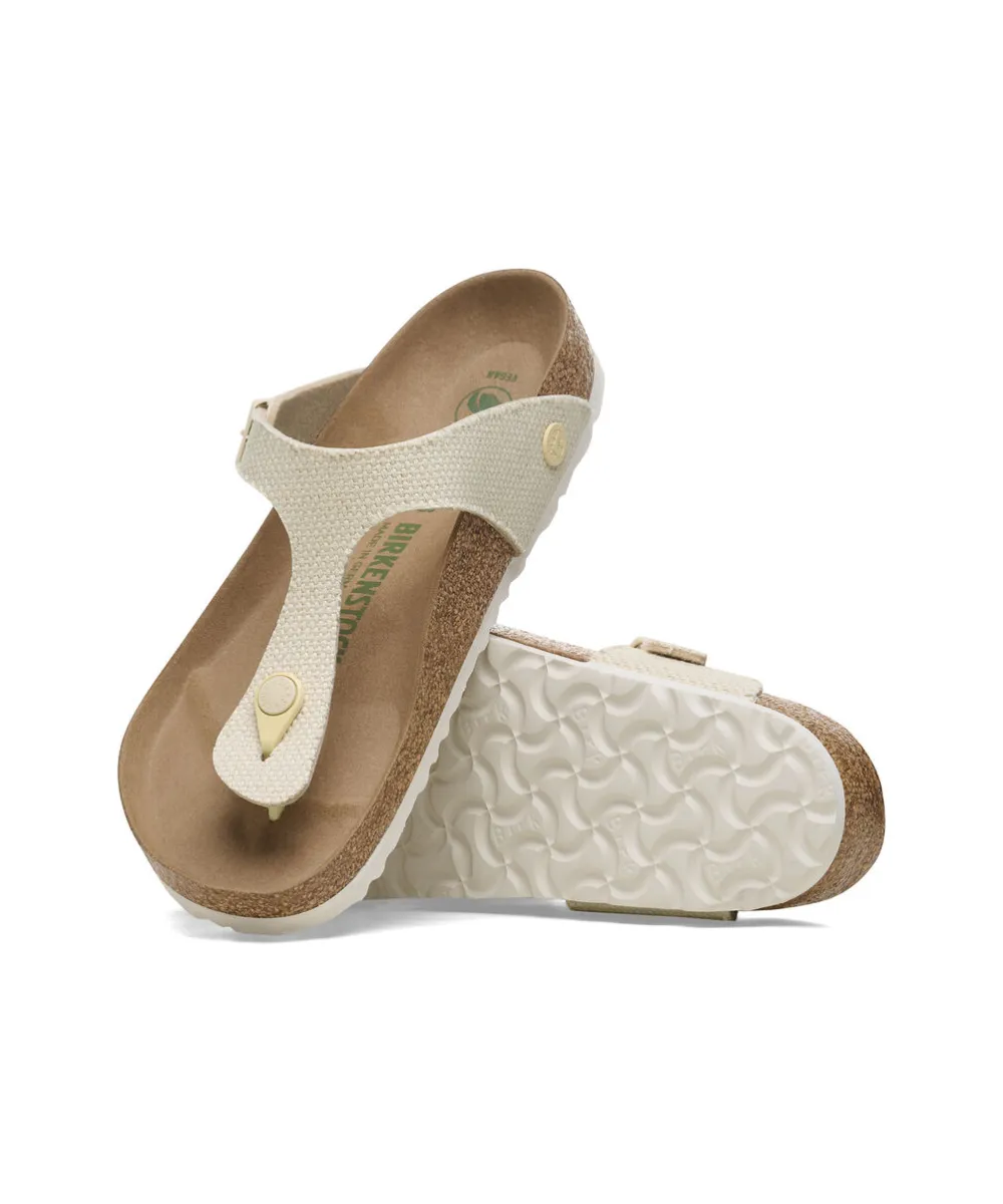 BIRKENSTOCK GIZEH IN EGGSHELL