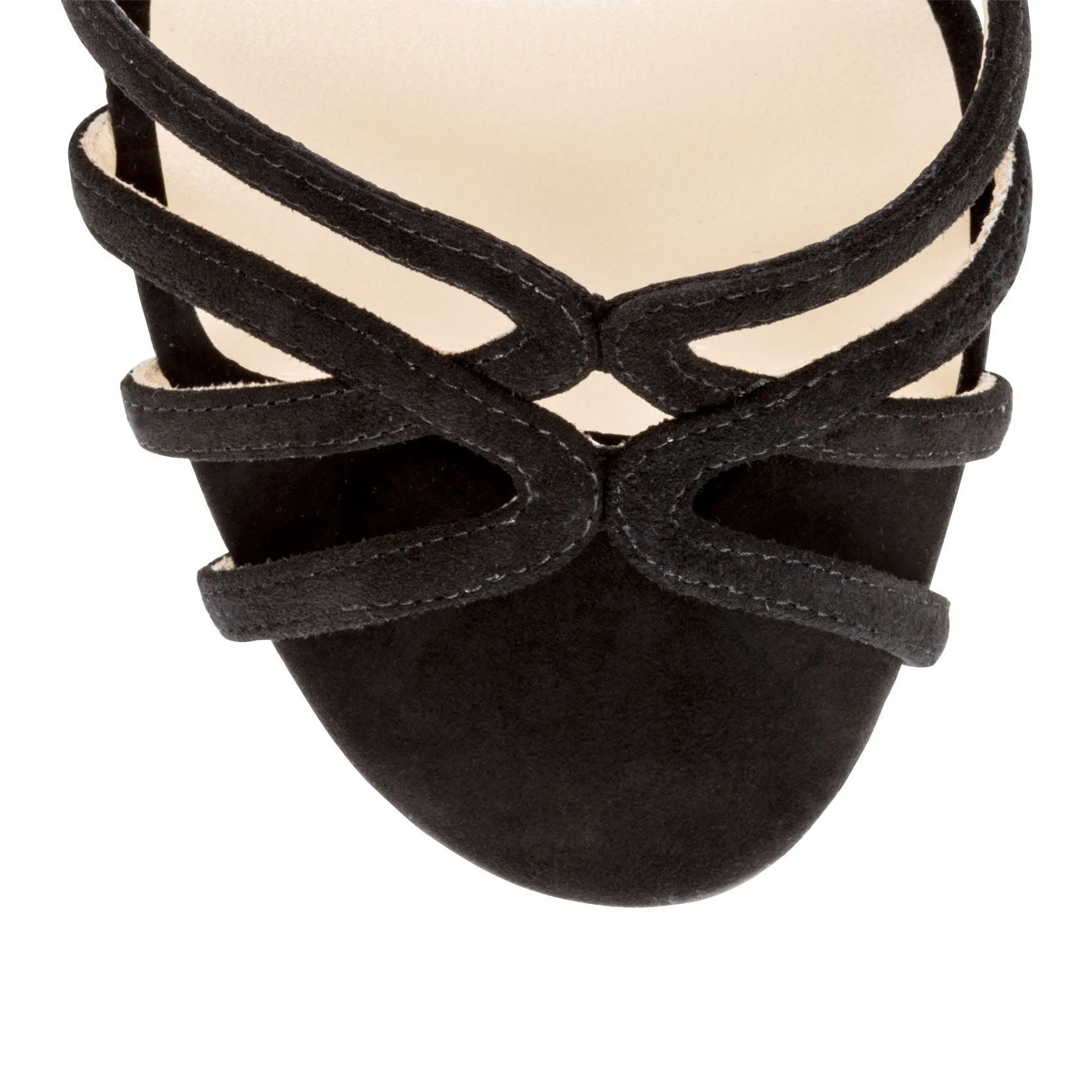 Black suede sandals