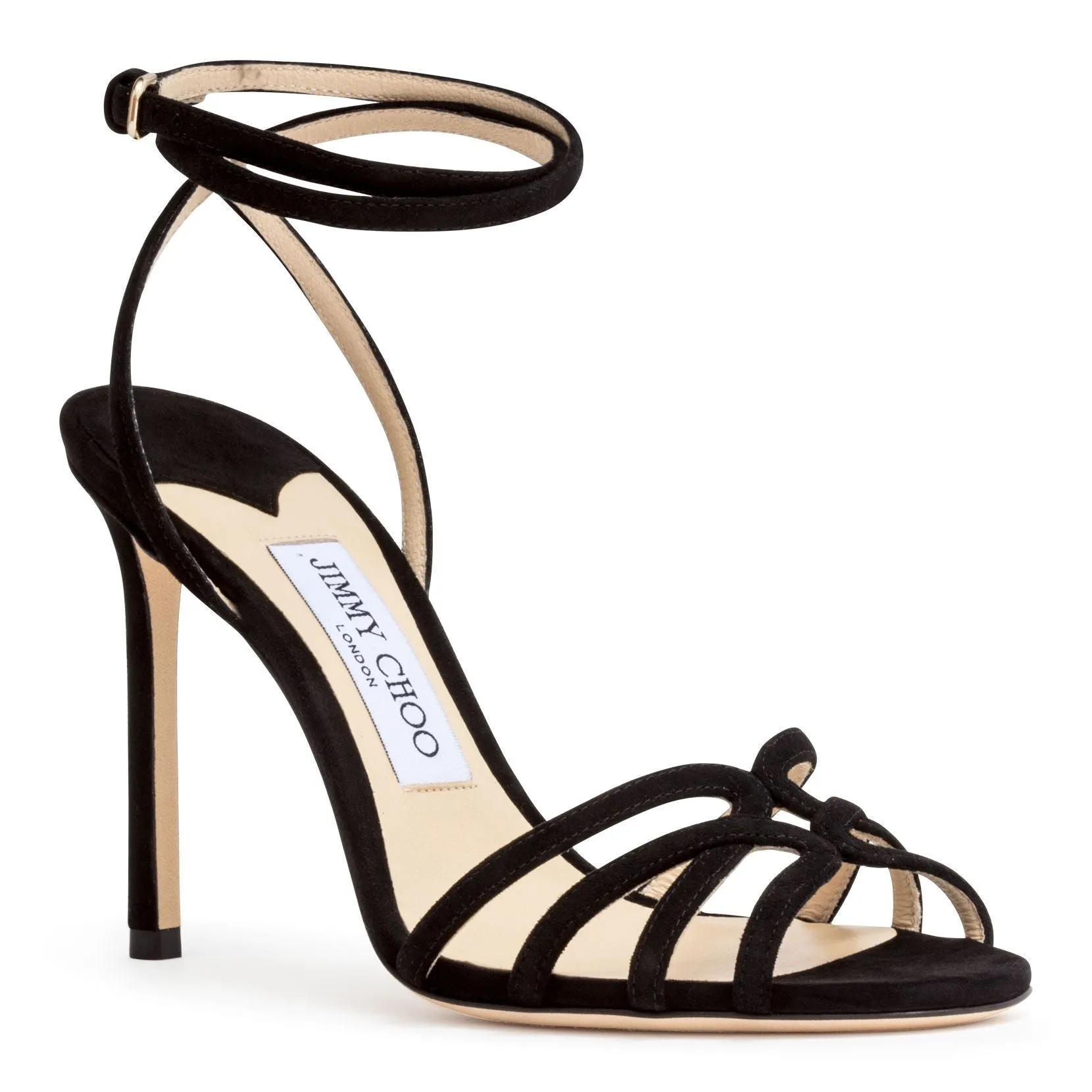 Black suede sandals