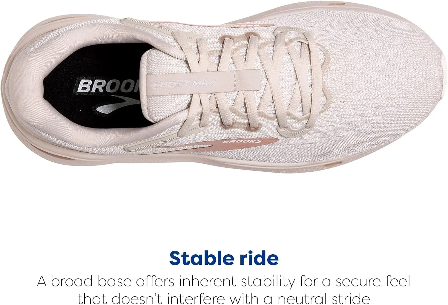 Brooks Womens Ghost Max Cushion Neutral Running & Walking Shoe
