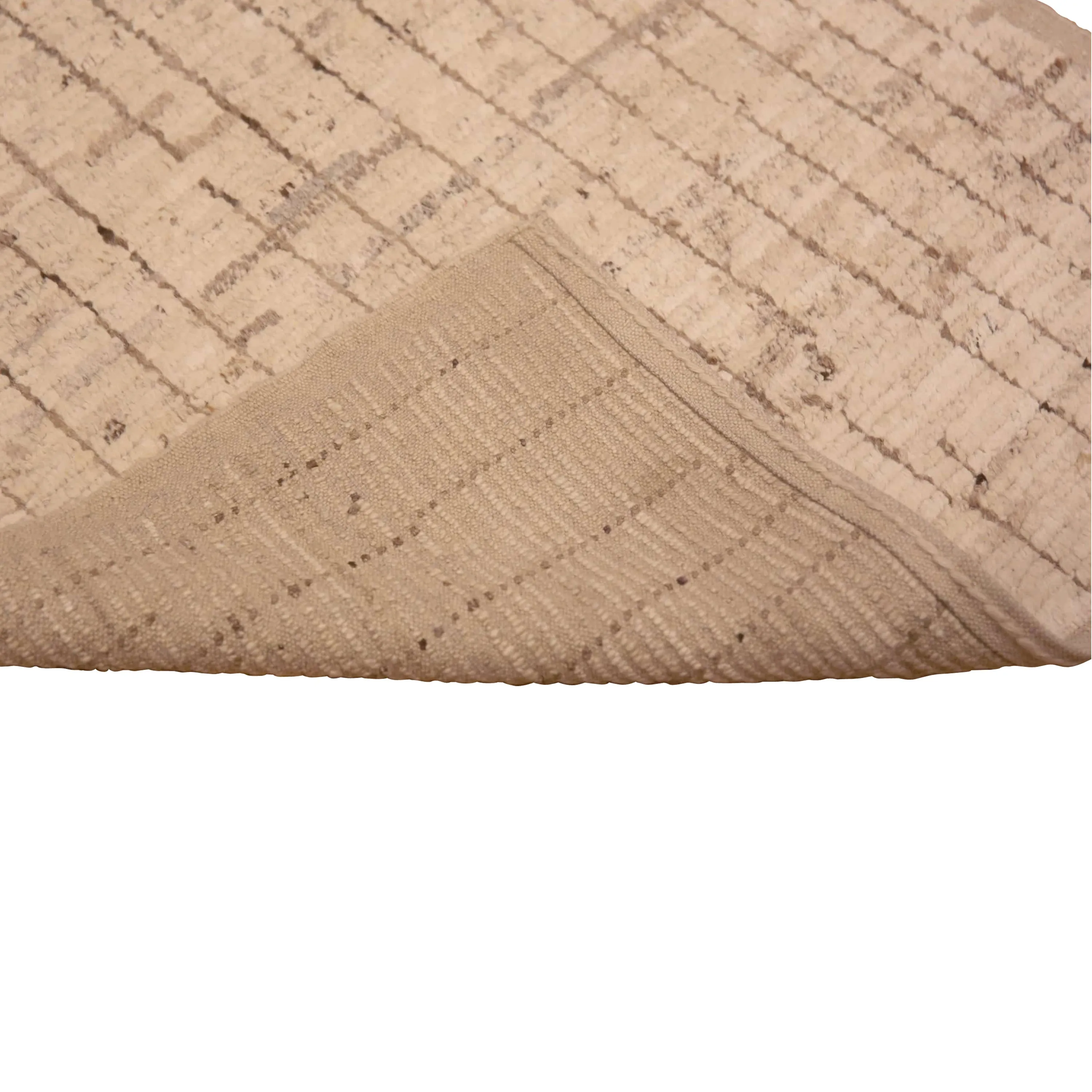 Brown Zameen Modern Wool Runner - 2'9" x 9'8"