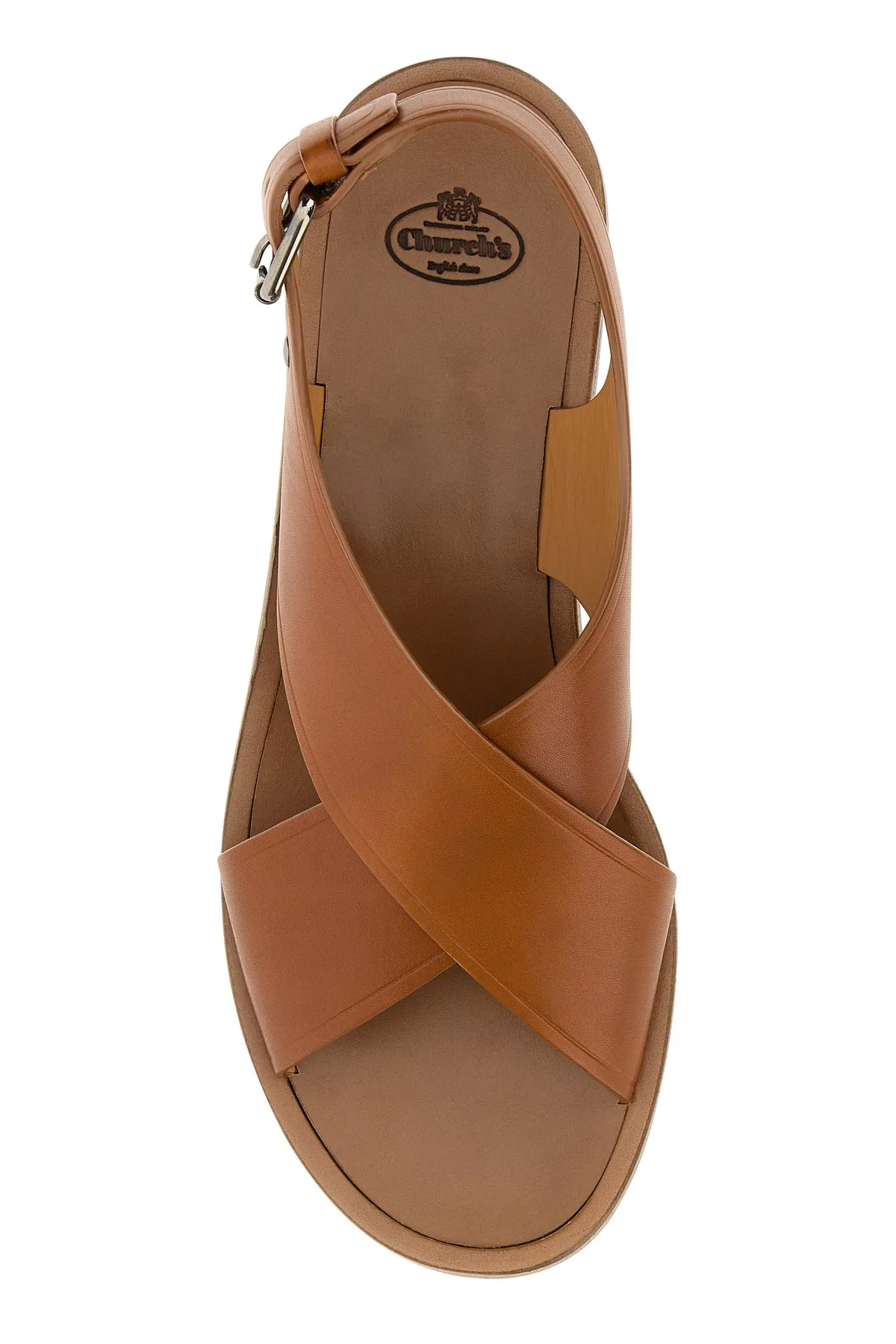 Caramel leather Rhonda sandals