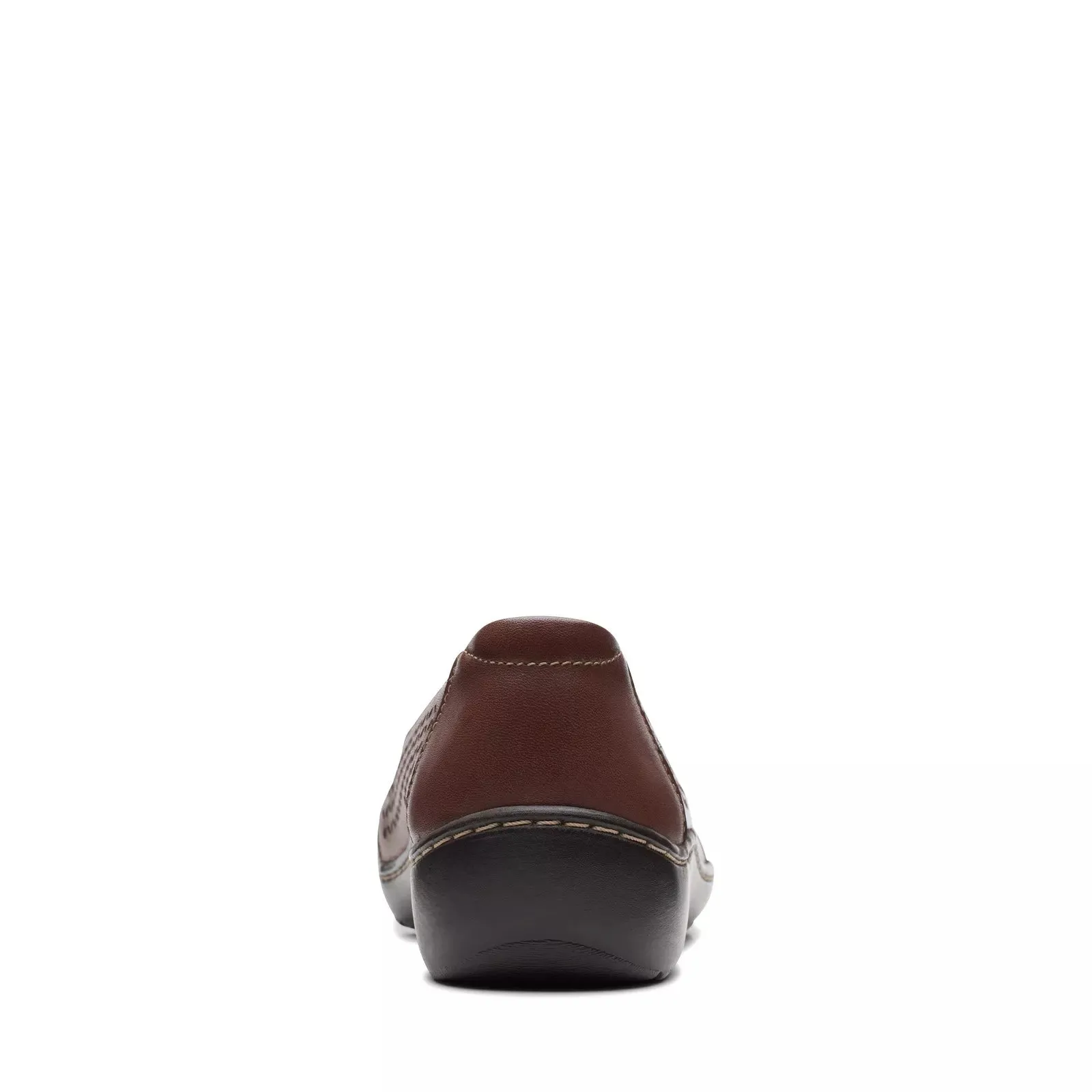 Clarks Womens Cora Iris Brown Leather Casual Flats Shoes 26170465