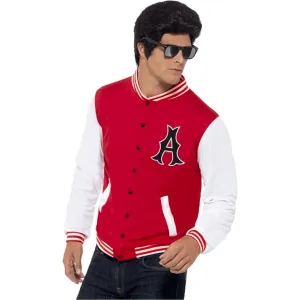 Classic 50's College Jock Letterman Jacket Adult Costume