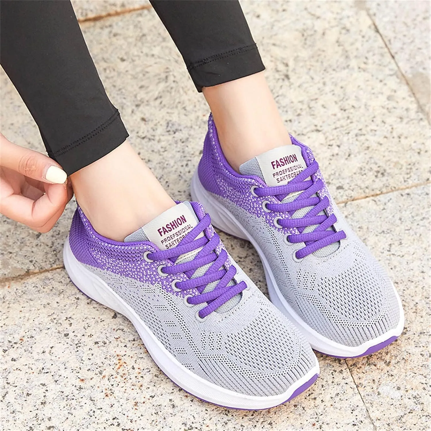 Comfortwear Ortho Shoes for Women Lightweight Slip On Running Walking Shoes Athletic Fashion Training Sneakers