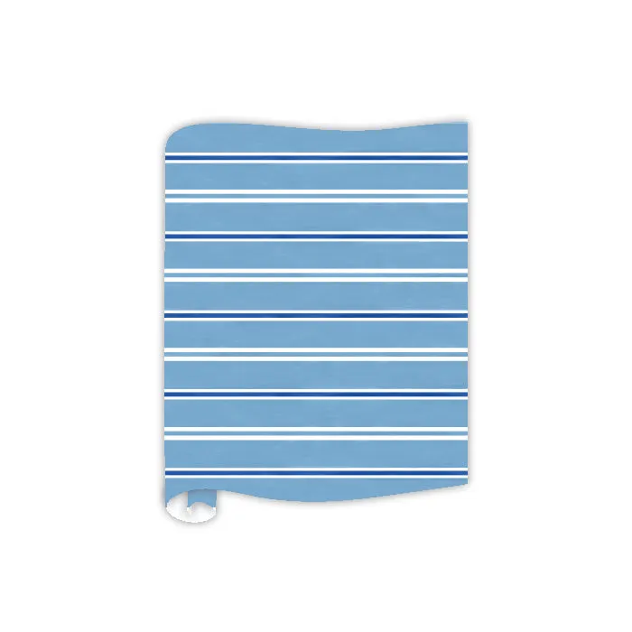 Dark & Light Blue Stripe Table Runner