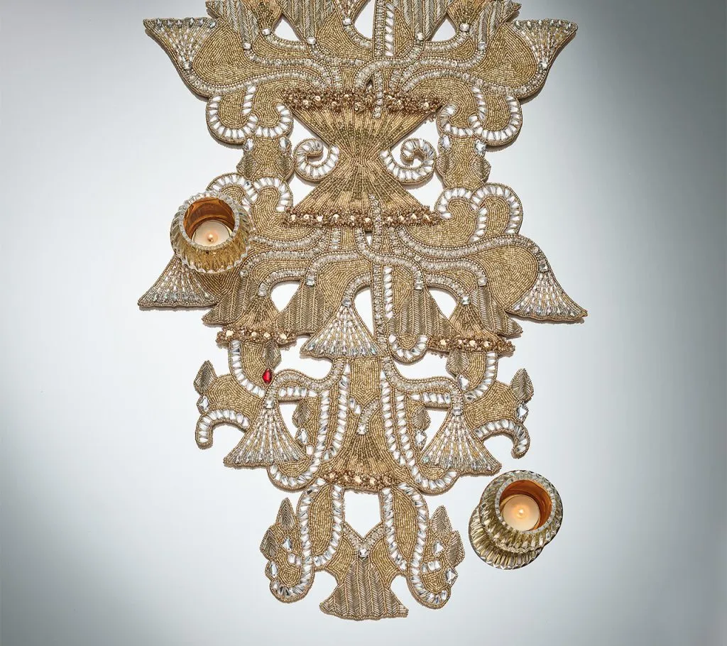 Etoile Runner in Champagne & Crystal