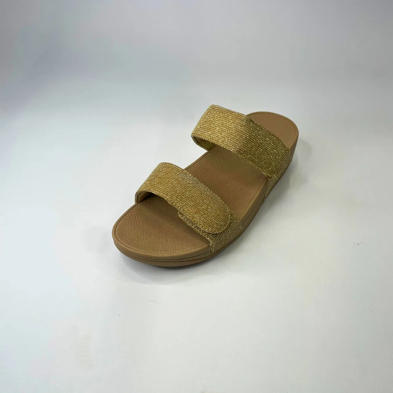 Fitflop LULU ADJUSTABLE SHIMMERLUX beige slides