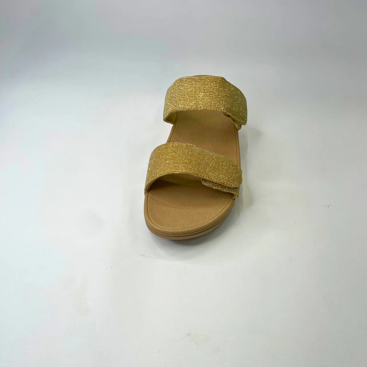 Fitflop LULU ADJUSTABLE SHIMMERLUX beige slides