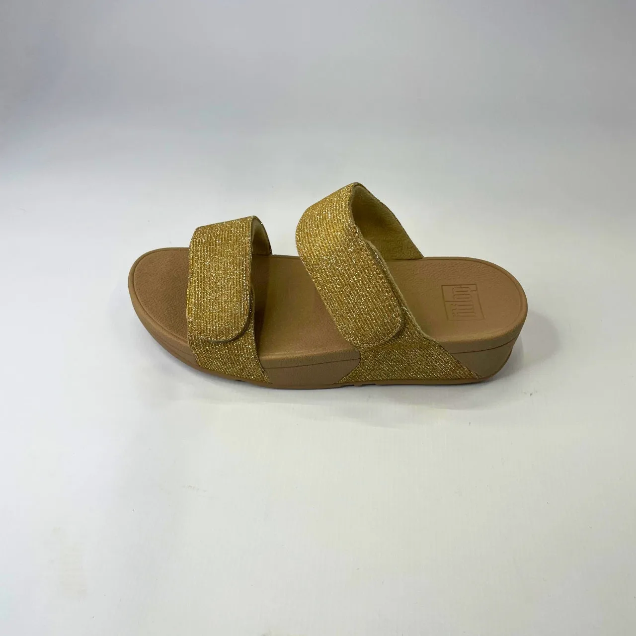 Fitflop LULU ADJUSTABLE SHIMMERLUX beige slides
