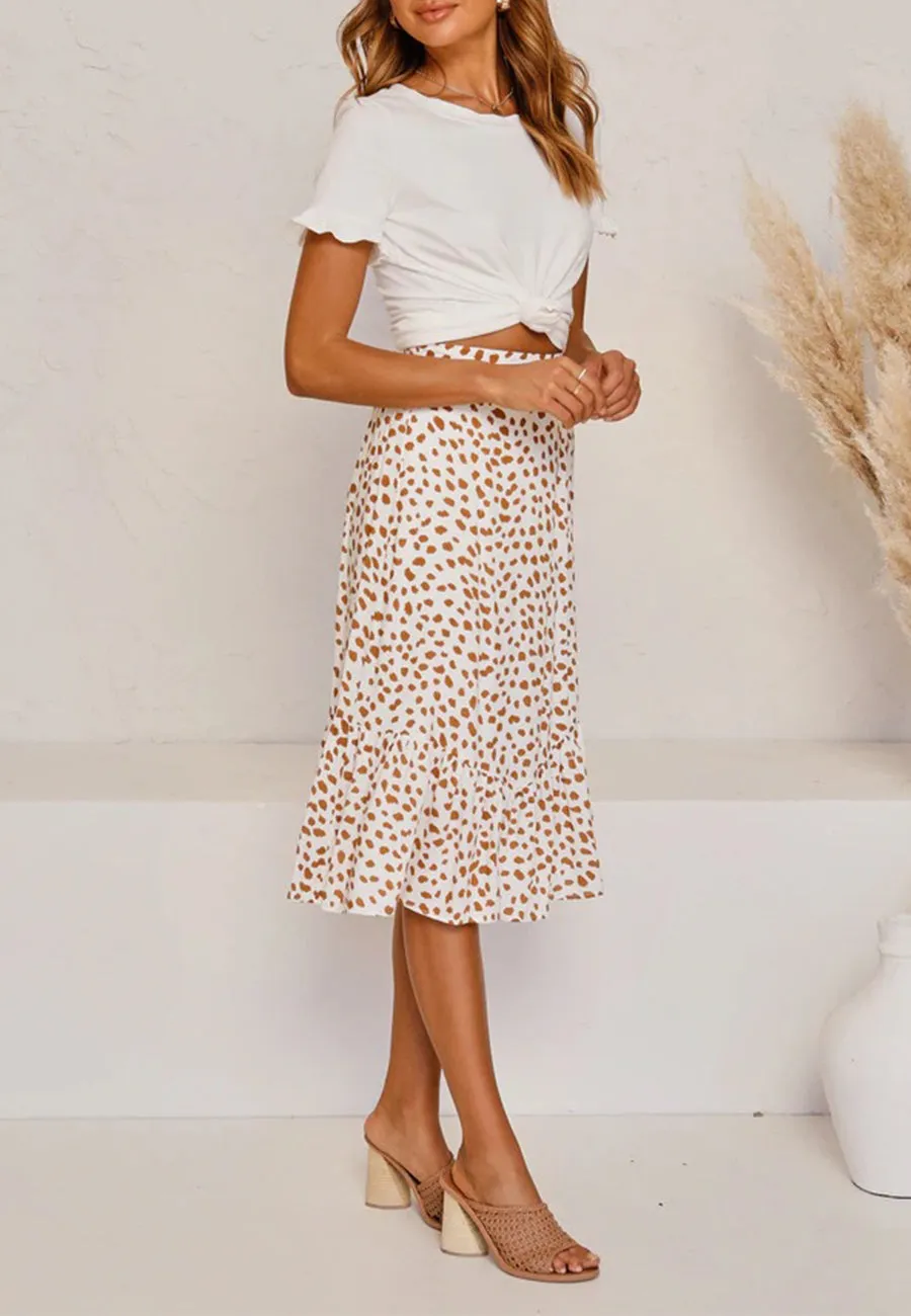 Flared Ruffle Skirt
