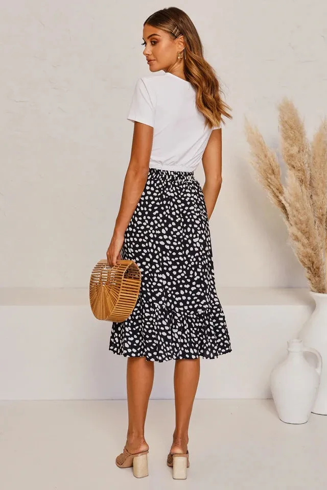 Flared Ruffle Skirt