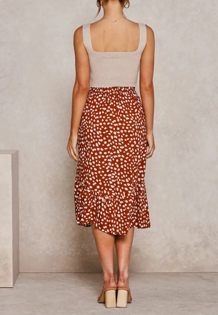 Flared Ruffle Skirt
