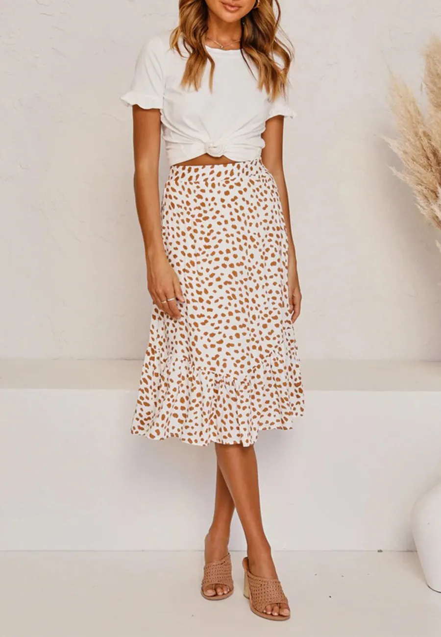 Flared Ruffle Skirt