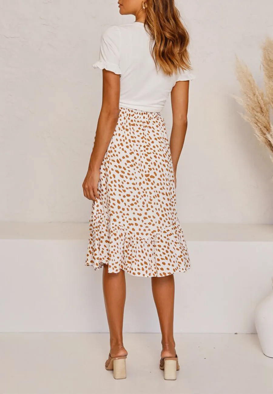 Flared Ruffle Skirt