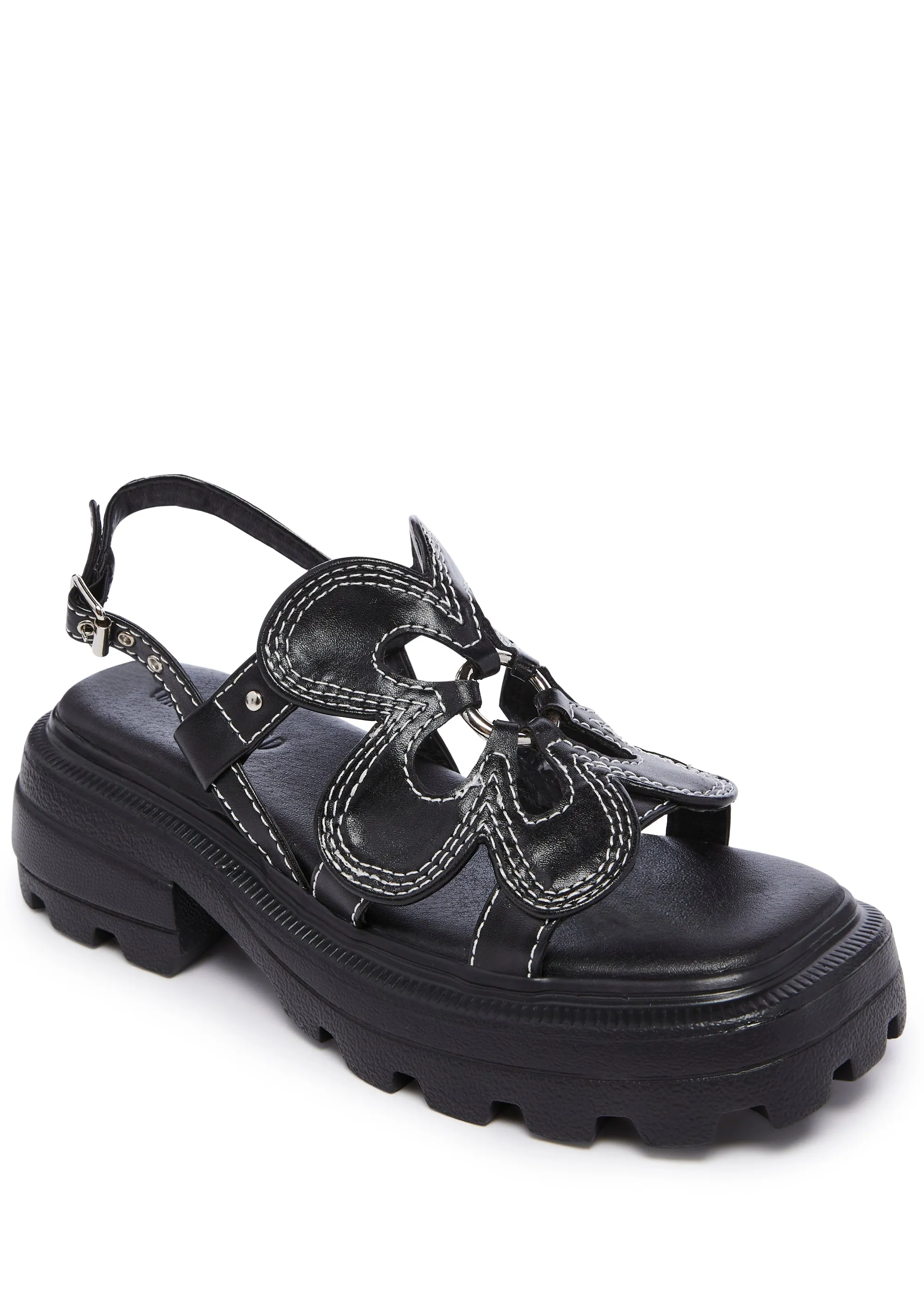 Floral Frenzy Platform Sandals