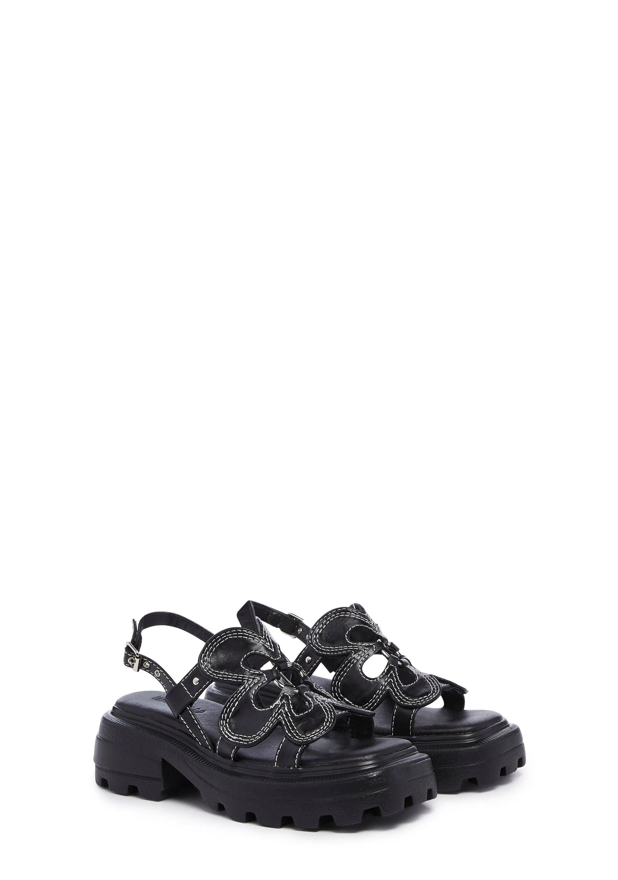 Floral Frenzy Platform Sandals