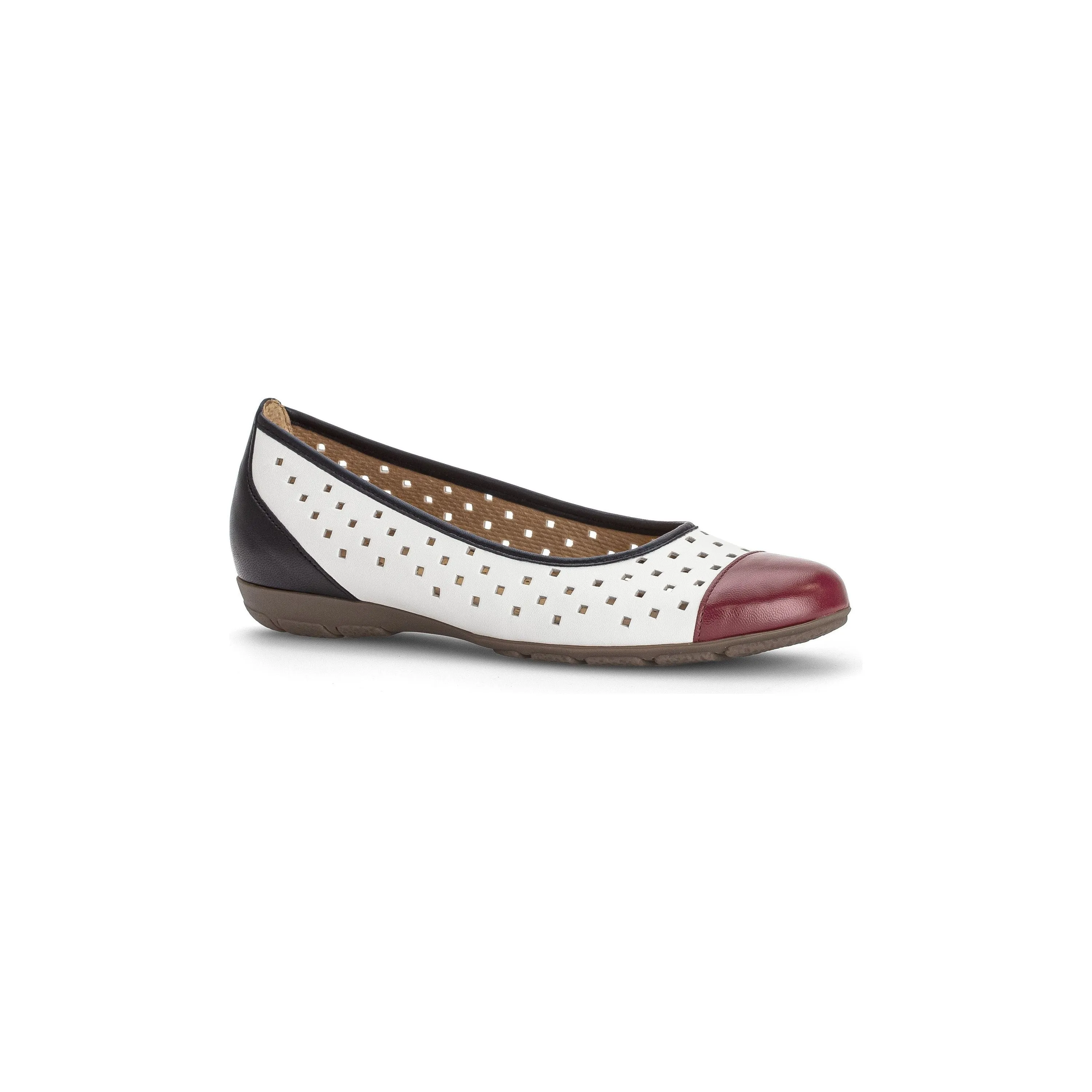 Gabor Womens Shoe 44.169.36 White/Marine Combi
