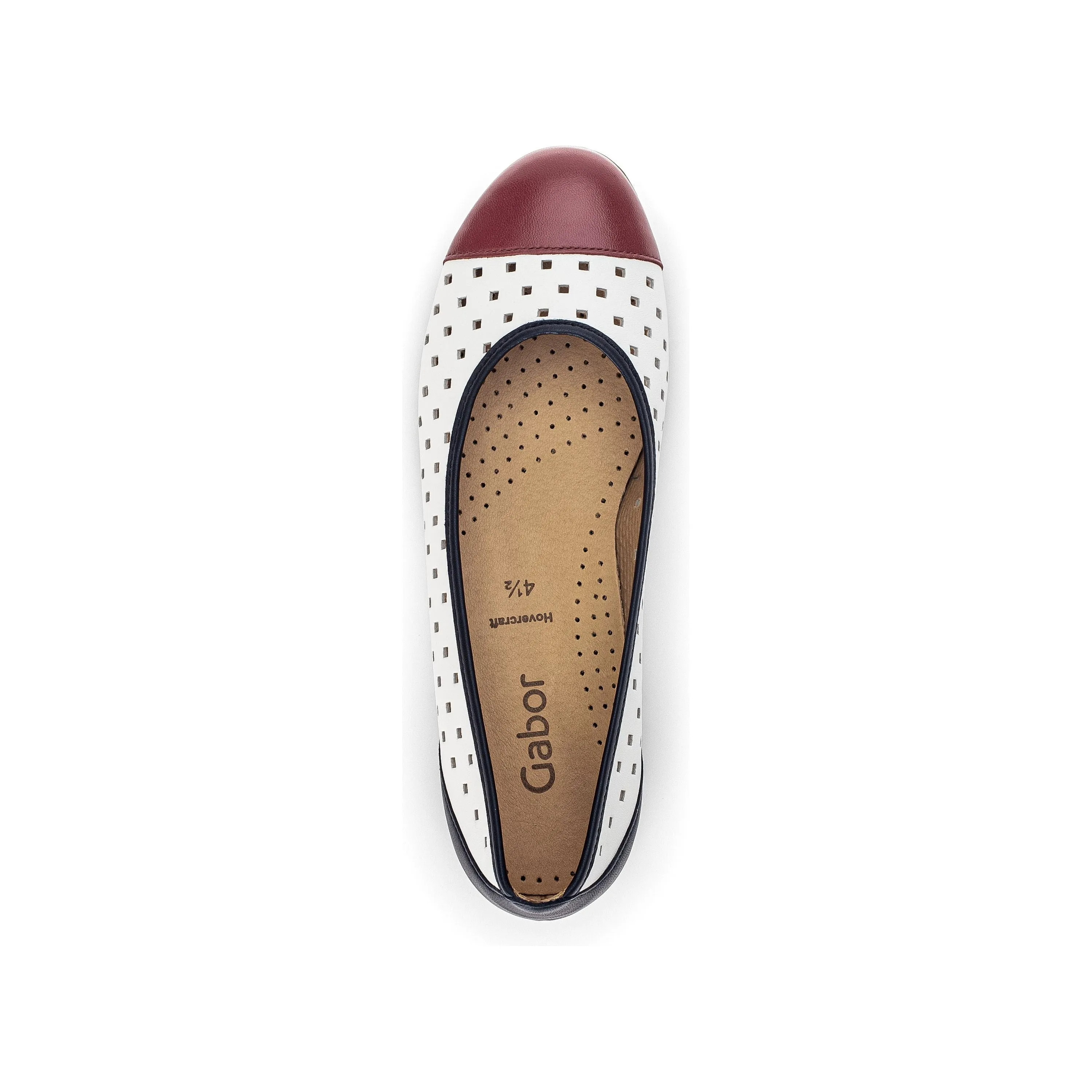 Gabor Womens Shoe 44.169.36 White/Marine Combi