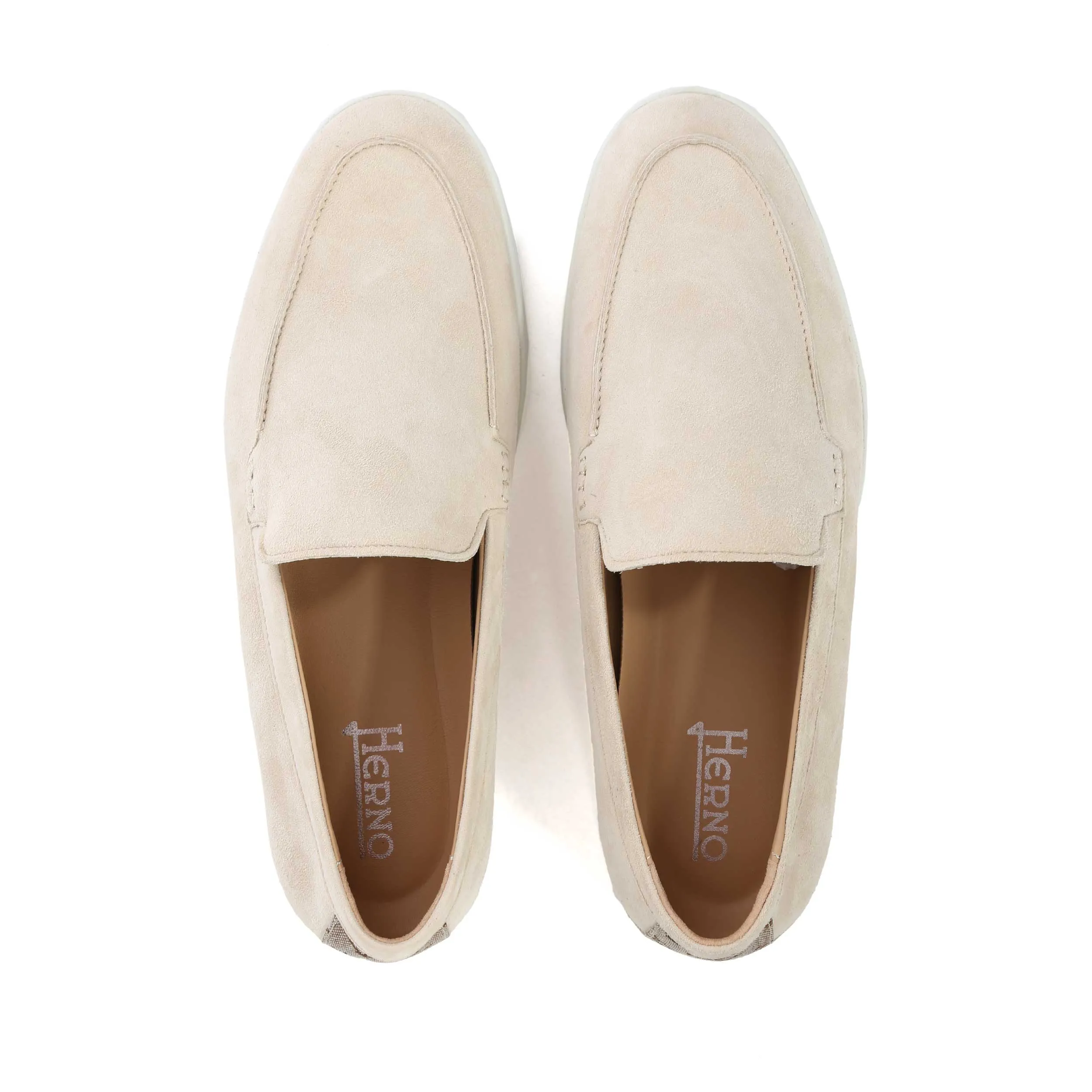 Herno Mocassino Scamosciato Liscio Shoe in Chantilly
