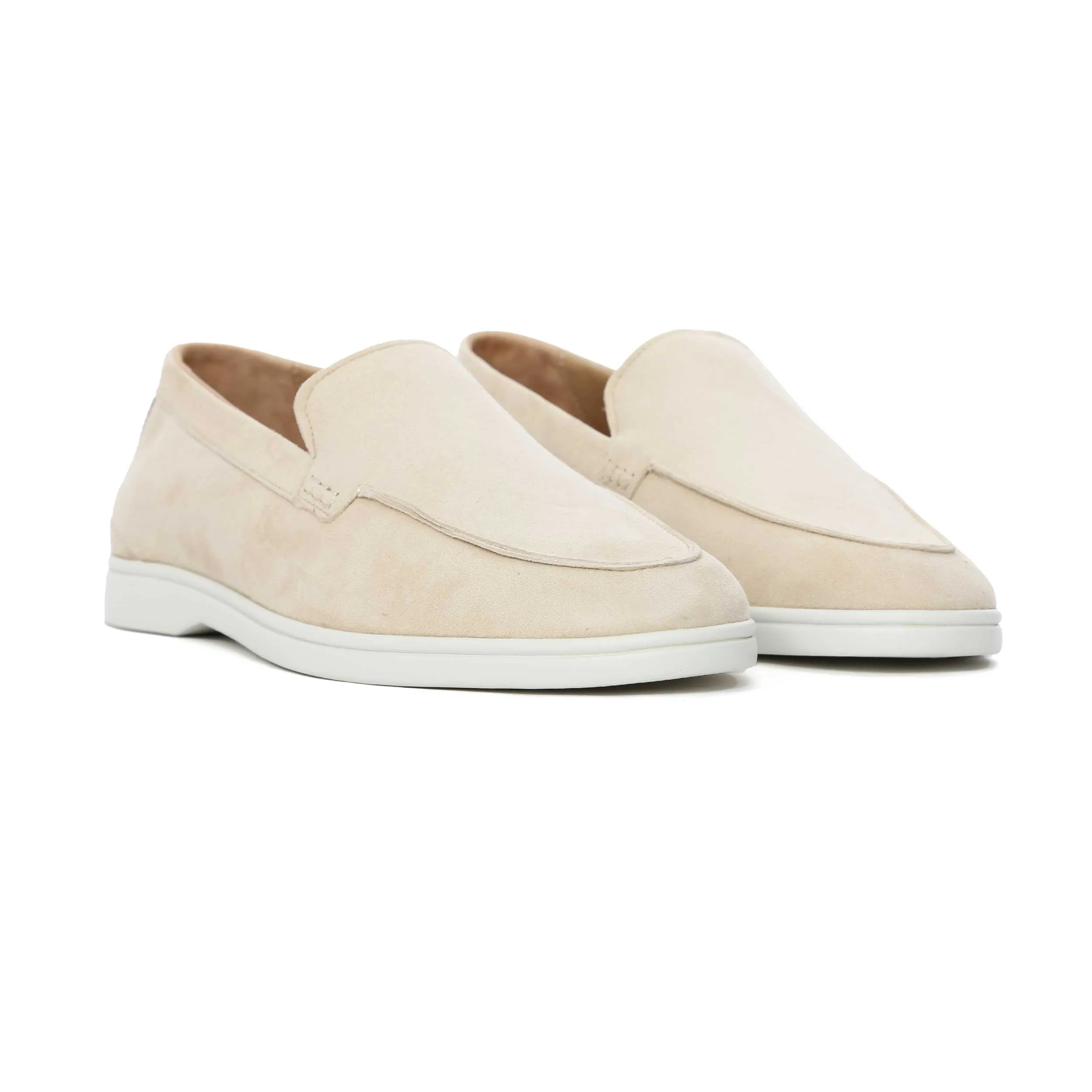Herno Mocassino Scamosciato Liscio Shoe in Chantilly