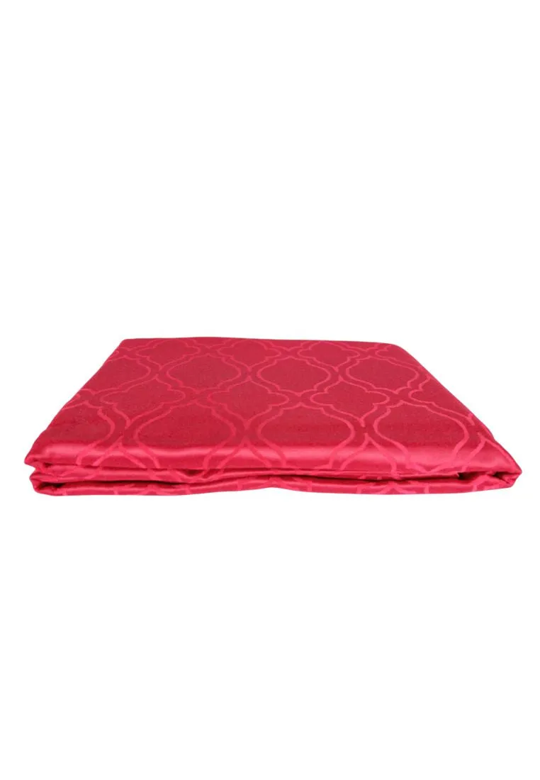 Home Choice Round Table Cloth Clover Jacquard - 70"