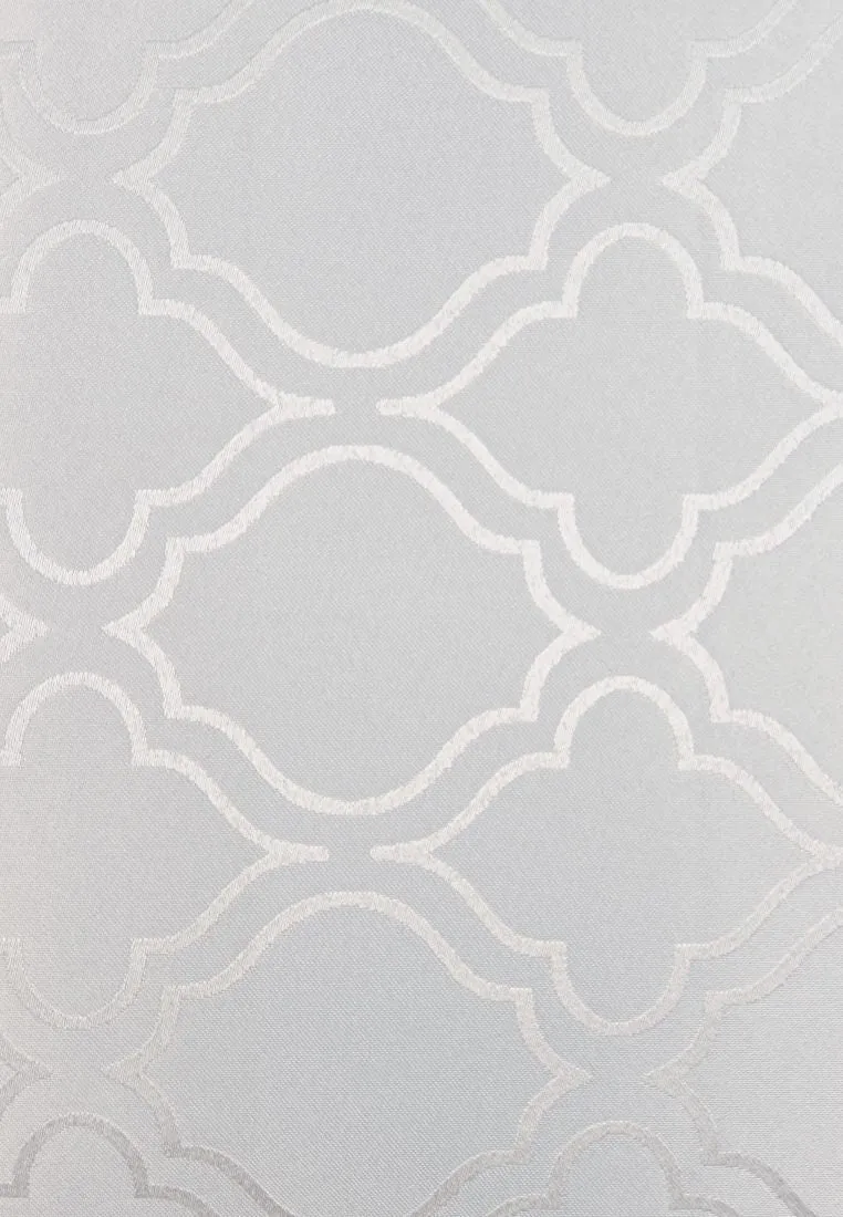 Home Choice Round Table Cloth Clover Jacquard - 70"