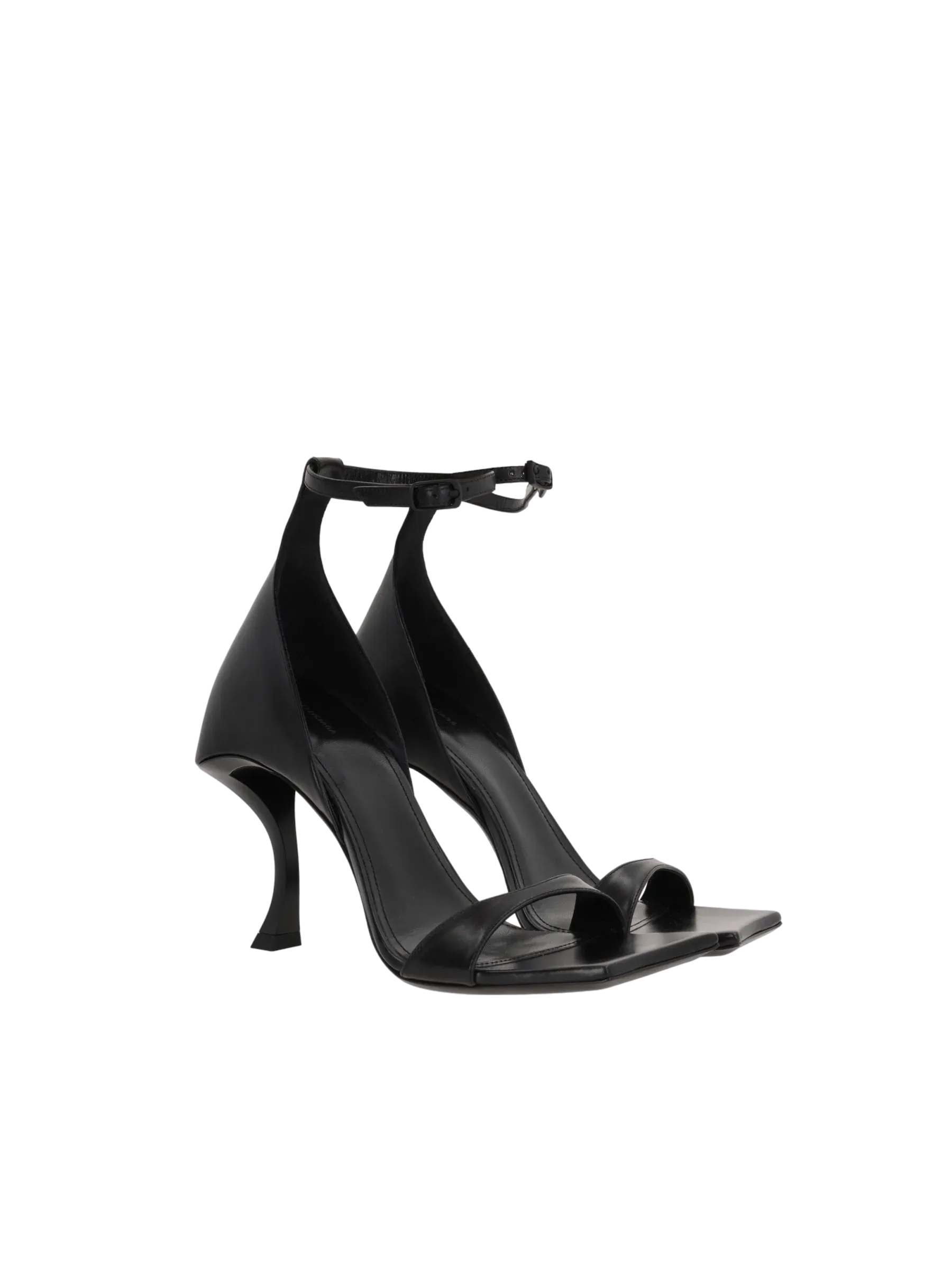 Hourglass Smooth Leather Sandals