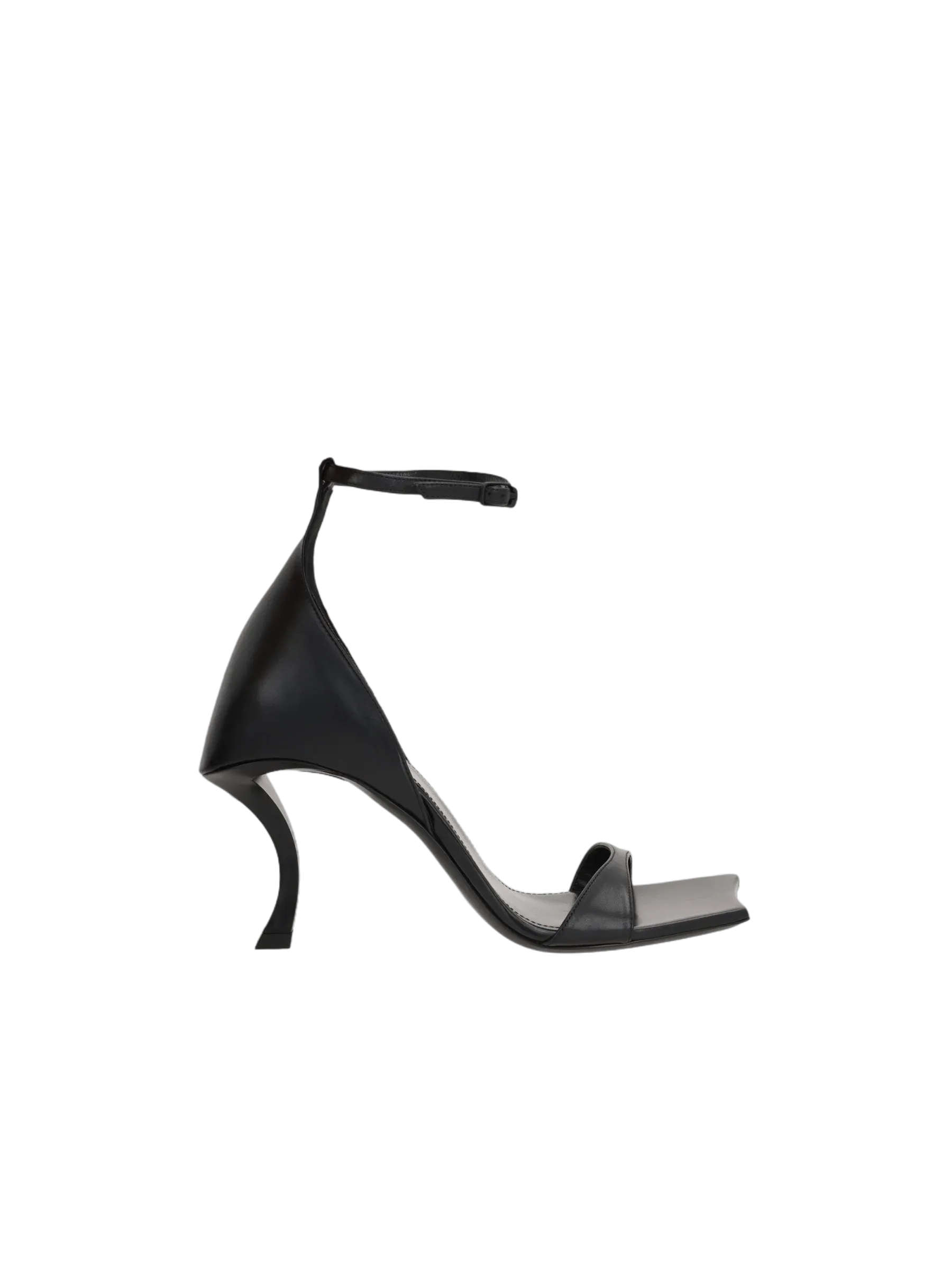 Hourglass Smooth Leather Sandals