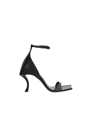 Hourglass Smooth Leather Sandals