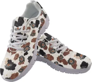 HUGS IDEA Cute Pet Dog Women's Sneakers Bresthable Running Shoes