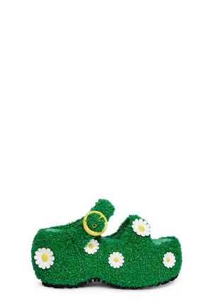 It's Always Greener Platform Sandals