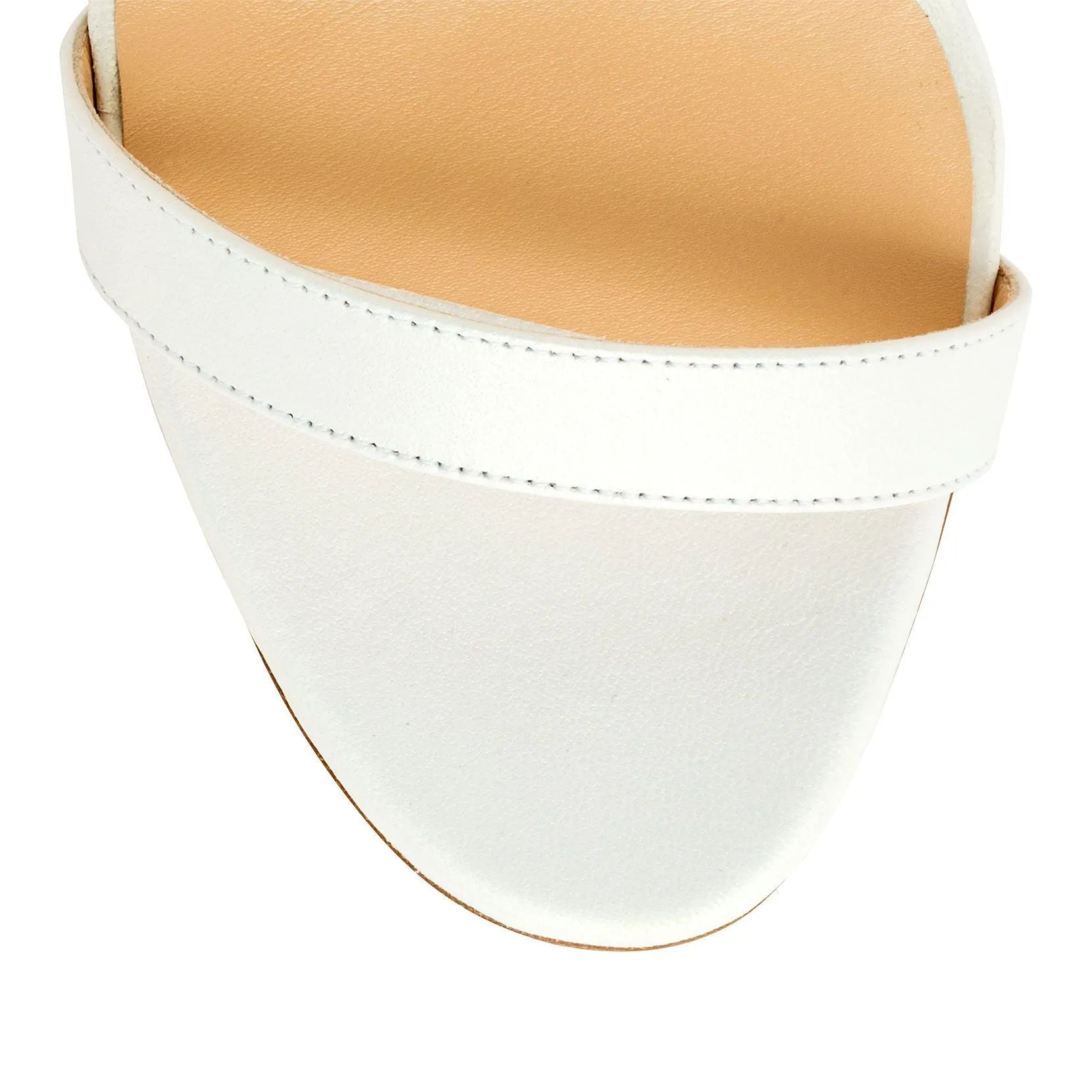 Jonatina 100 pvc and white leather sandals