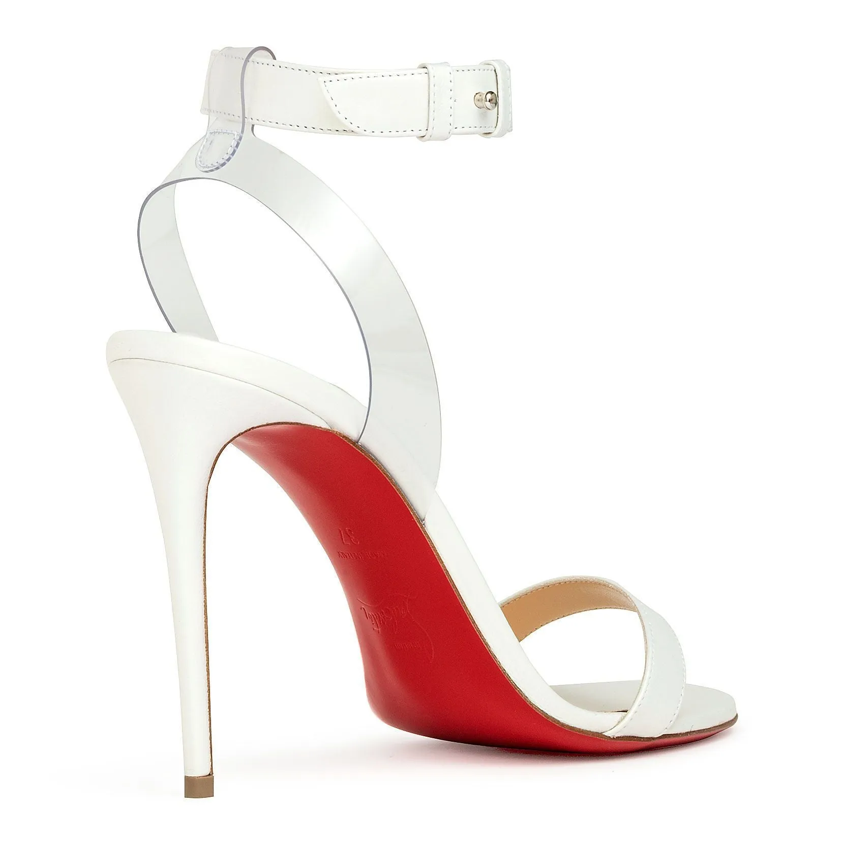 Jonatina 100 pvc and white leather sandals