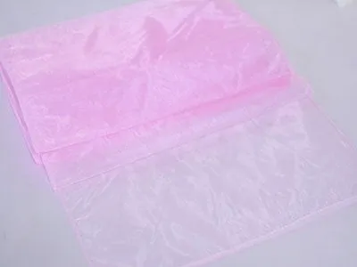 Light Pink - 14 x 108 inch Organza Table Runners