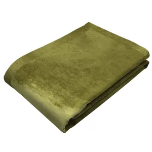 Lime Green Crushed Velvet Throws & Runners
