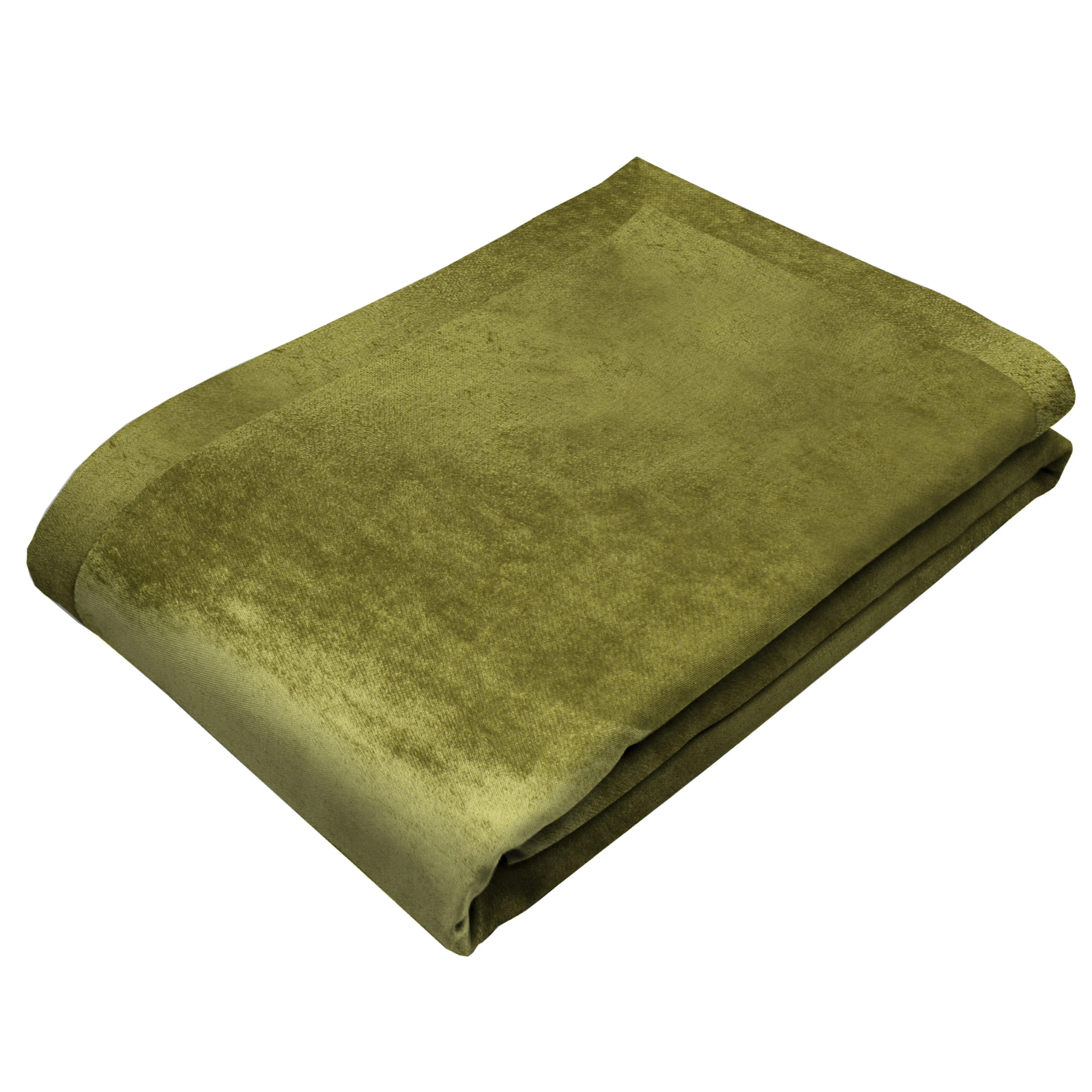 Lime Green Crushed Velvet Throws & Runners