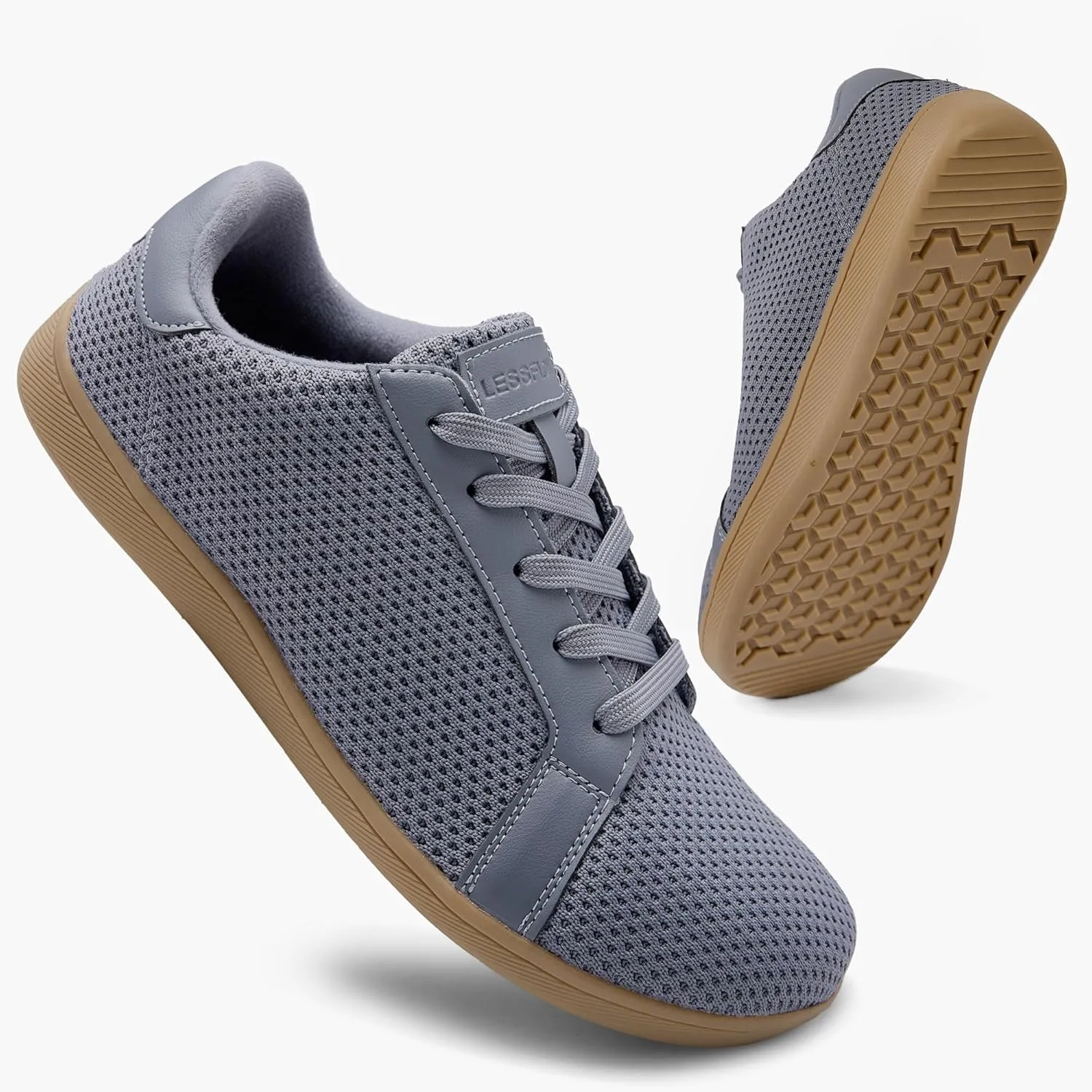 Men's Barefoot Walking Shoes Wide Toe Sneakers Zero Drop Minimalist Sneakers Non-Slip Breathable Comfortable Lightweight Casual Shoes