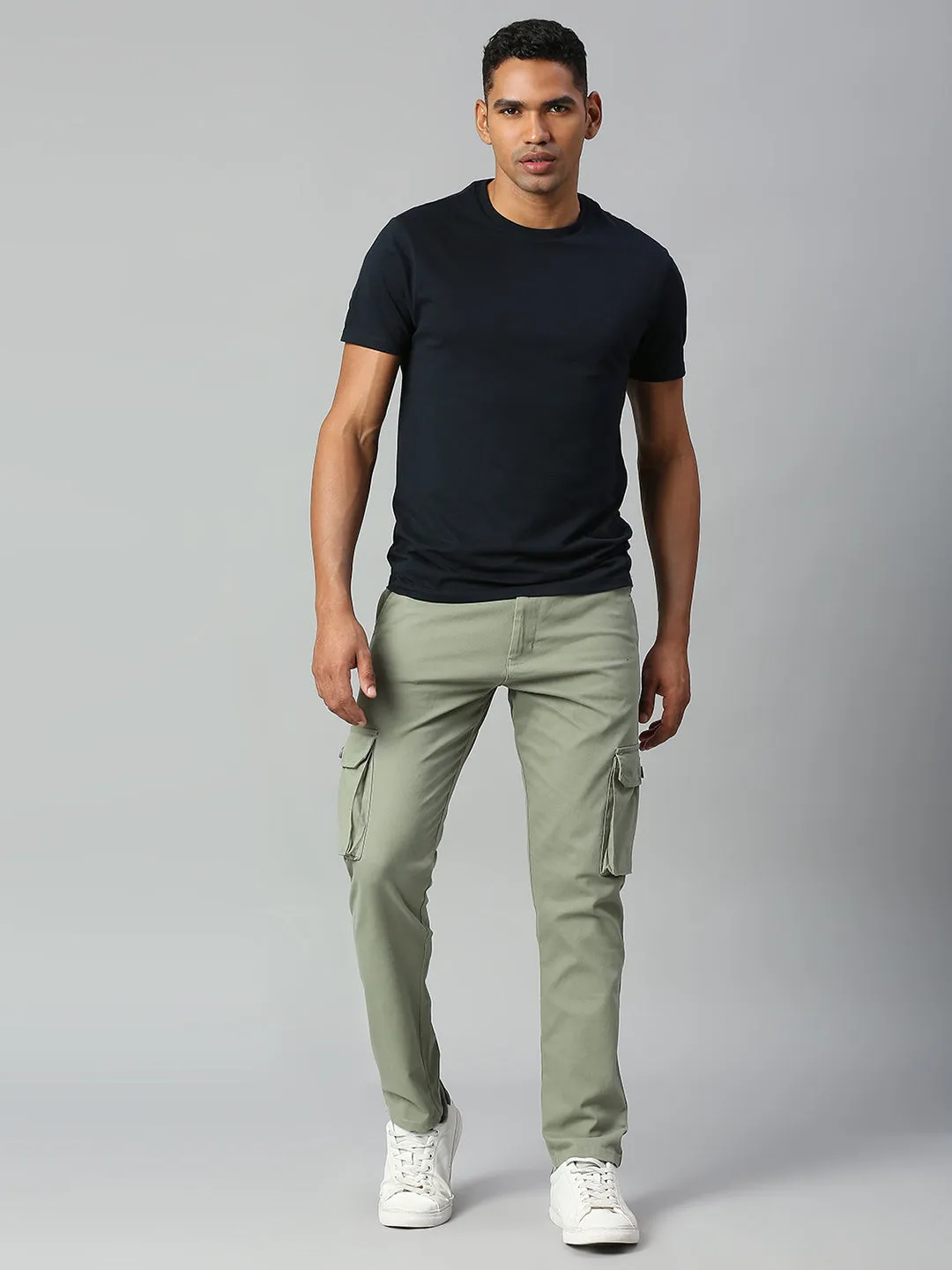 Men's Tapered Fit Cotton Cargo (Sage)
