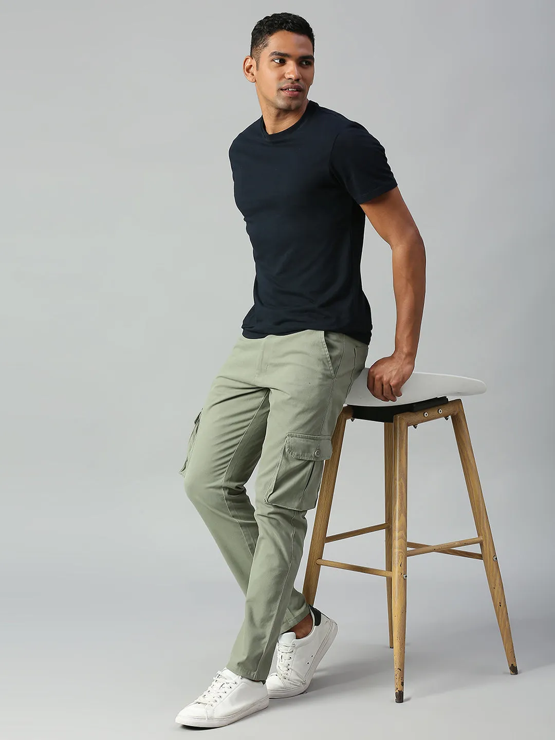 Men's Tapered Fit Cotton Cargo (Sage)