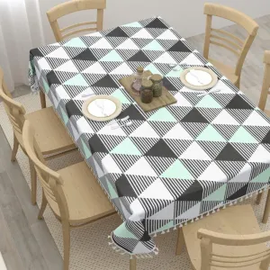 Merada Geometric Table Cover - Green
