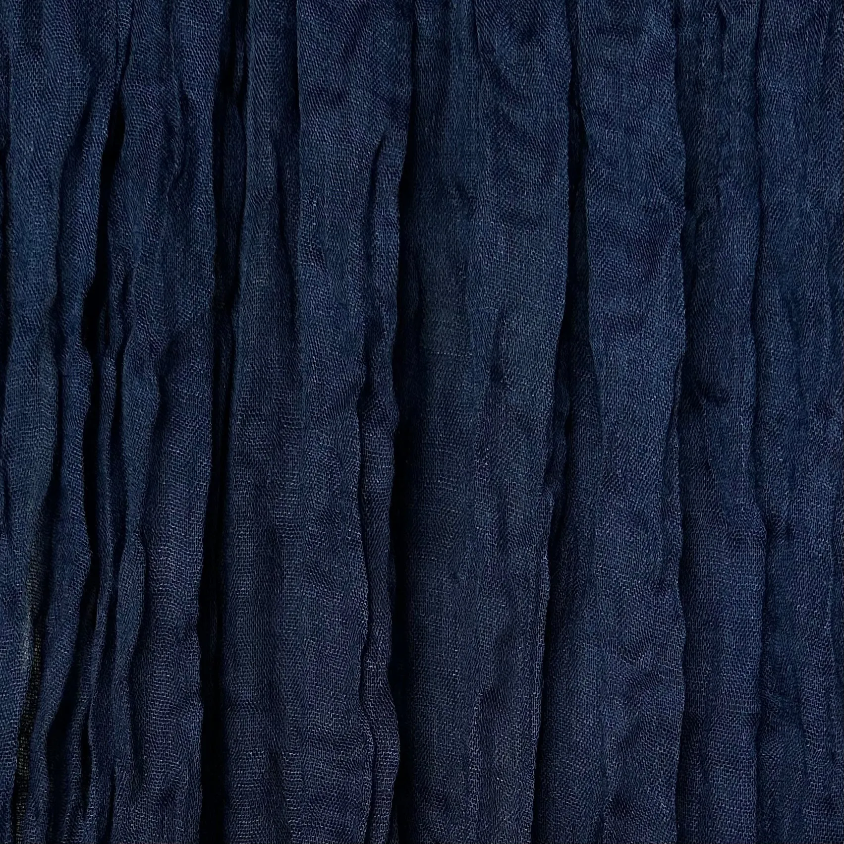 Navy <br> Cheesecloth Table Runner