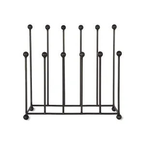 Neo Steel Black Powder Coated Boot Rack - Holds 6 Pairs