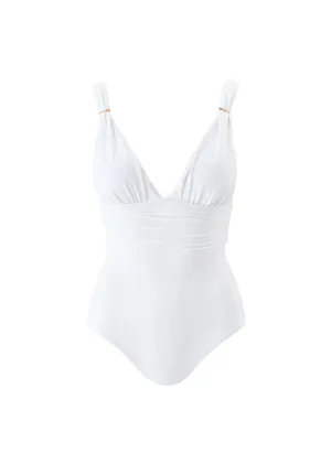 Panarea White Swimsuit