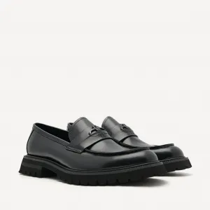 PEDRO Icon Leather Loafers - Black