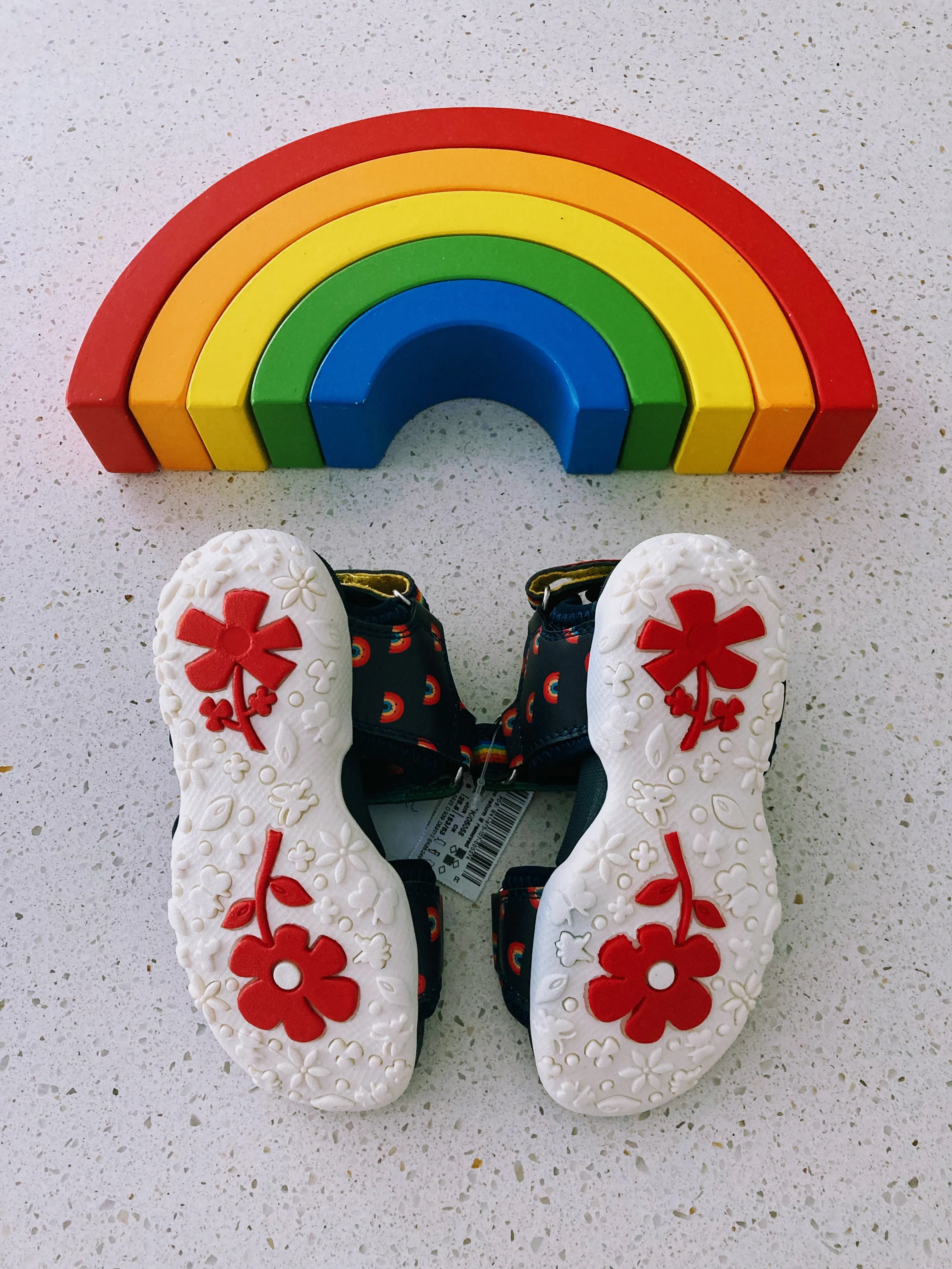 Rainbow sandals